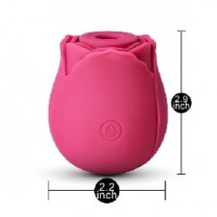 RoseBud 10 Function Clitoral Sucking Vibrating Silicone Rechargeable RED